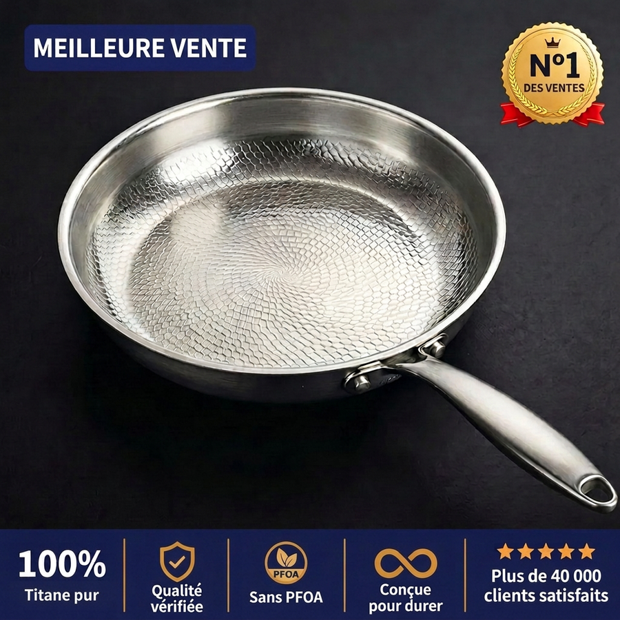 Poêle en titane martelé FUDAN