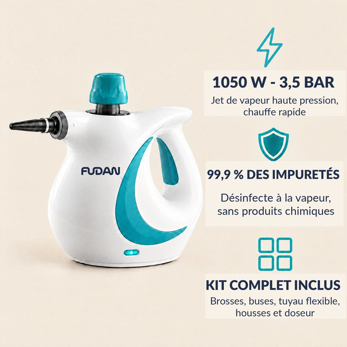 VaporClean 1050 W et 3,5 bar