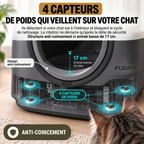 Quatre capteurs de poids