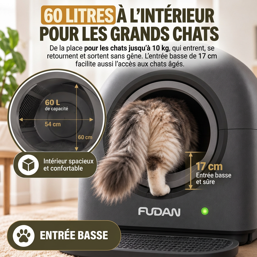 Intérieur de 60 litres