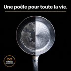 Poêle en titane en cuisine